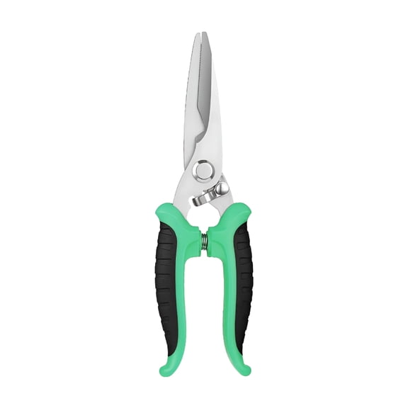 EXLEAF 7.8 Inch Straight Cut Tin Snips, Heavy Duty Aviation Snips for Sheet Metal Cutting, Professional Metal Shears for HVAC, Ductwork, and Roofing Projects