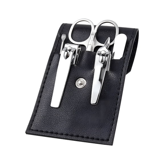 EXLEAF 7 Pcs Manicure Set Stainless Steel Nail Clippers Kit, Nail Care Beauty Tools Set Christmas Stocking Stuffers, Christmas Gifts for Men and Women Travel Grooming Kit