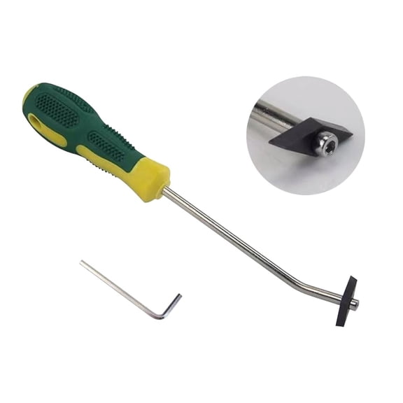 EXLEAF 8.85 Inch Grout Removal Tool, Anti-Slip Angle Scraper and Caulk Remover, Tile Repair and Bathroom Maintenance