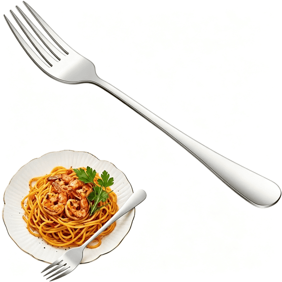 EXLEAF 8-Piece 6.7 Inch Salad Forks Set,Durable Dishwasher Safe Stainless Steel Dessert Forks,Silverware Fork,Flatware Fork for Home Kitchen Salad Forks