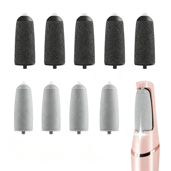 EXLEAF 9 Pack Pedicures Replacement Heads for Pedi, Eelectric Tool Foot File, Pedi Replacement Roller Head Fit Pedi (Pedicure Tool Not Included)