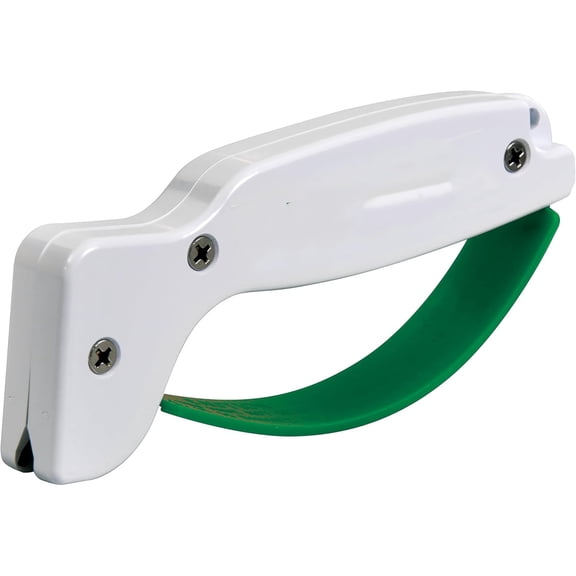 EXLEAF Accusharp Garden Tool Sharpener, Diamond-Honed Tungsten Carbide Blades, Restores, Repairs, Sharpens &Amp; Hones Lawnmower Blades, Secateurs, Limb Loppers, Hoes, Shovels, and Scythes