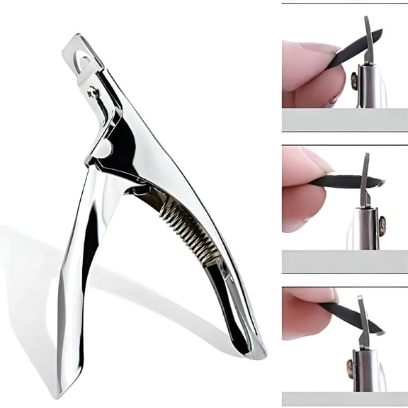EXLEAF Acrylic False Fake Nail Tip Cutter Clipper Nail Art Manicure Podiatry Salon Quality Nail Clippers
