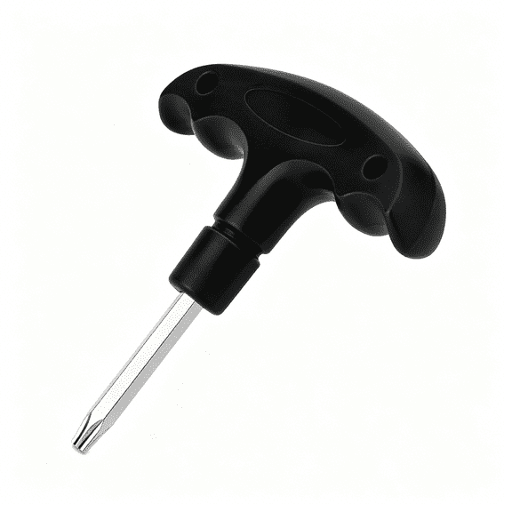 EXLEAF Adjustable Golf Wrench with Plastic Handle - Stainless Steel Driver Tool for Club Shaft Adapter (Black)