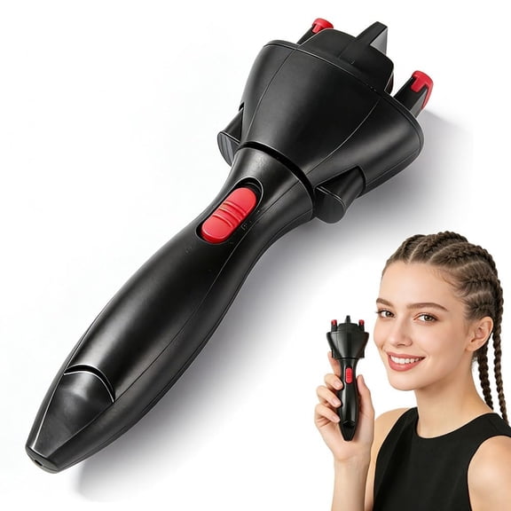 EXLEAF Automatic Hair Braider -Electric Hair Twister and Braider Machine,Auto Smart Diy Hair Styling Tools,For Women'S and Girls' Hairstyles (Battery Operated,Not Included)