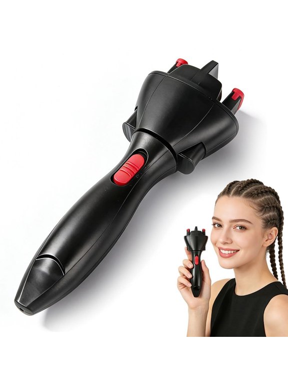 Automatic Hair Braider -Electric Hair Twister and Braider Machine,Auto Smart Diy Hair Styling Tools,For Women'S and Girls' Hairstyles (Battery Operated,Not Included)