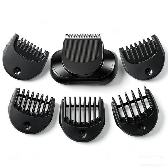 EXLEAF Beard Trimmer Head Attachment Compatible with Series 5/6/7 | Replacement Clipper Head, 5 Guide Combs (1/2/3/5/7Mm), Fits 5018S/6075Cc/7071Cc/7020S/7085Cc