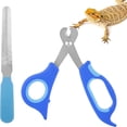 thumbnail image 1 of EXLEAF Bearded Dragon Nail Clippers,Stainless Steel Bearded Dragon Accessories,Professional Grooming pet Tools Including Nail File and Scissors for Small Reptiles,Chameleon,Cats,Dogs,Iguana, 1 of 5