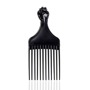 EXLEAF Black Hair Pick for Styling Women'S and Men'S Curly Hair,Plastic Detangler for Wigs,Braids,And Afros