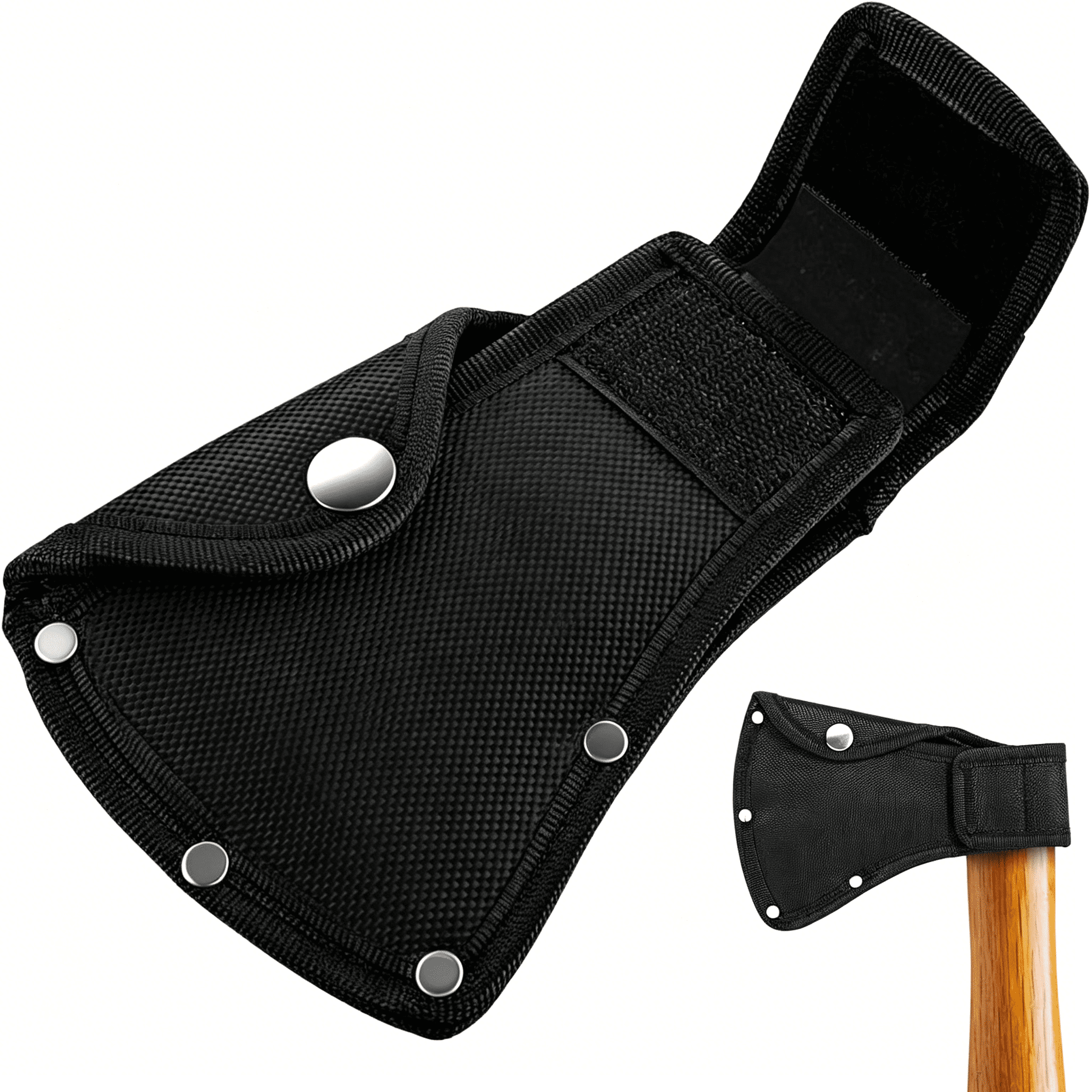 EXLEAF Black Hatchet Head Sheath, Axe Sheath Cover for Axes, Outdoor ...