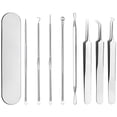 thumbnail image 1 of EXLEAF Blackhead Extraction Tool Kit - Blackhead Remover Tool Comedones Extractor Acne Removal Kit for Blemish Pimple Popper Tool for Whitehead Popping - 7 Pcs Set Removing for Nose Face Tools, 1 of 8