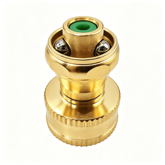 EXLEAF Brass Hose Nozzle 3/4" Ght Heavy Duty Garden Hose Sprayer with Adjustable Twist Control,High Pressure Water Nozzle for Car Washing Patio Cleaning and Garden Watering,Solid Metal Construction