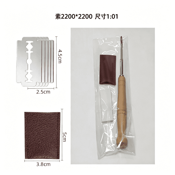 EXLEAF Bread Lame Dough Bakers Scoring Slashing Cutter Tool Razor Blade 5 Blades