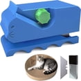 thumbnail image 1 of EXLEAF Cardboard Cutter for Cat Scratchers-Portable Cardboard Strip Cutter with 7 Replaceable Blades,Diy Cat Scratcher Tool(Blue), 1 of 9