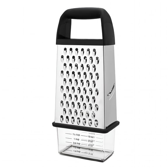 EXLEAF Cheese Grater with Container Box Grater Stainless Steel Graters for Kitchen Cheese Shredder Parmesan Shredder Kitchen Gadgets Kitchen Tools Kitchen Gifts for Chef Dishwasher Safe Zester