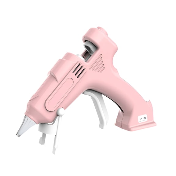 EXLEAF Cordless Hot Glue Gun, USB Rechargeable Wireless Mini Hot Melt Glue Gun with 20 Glue Sticks and USB Cable, Battery Operated Glue Gun DIY Tool for Art, Crafts, Decorations, Fast Repairs