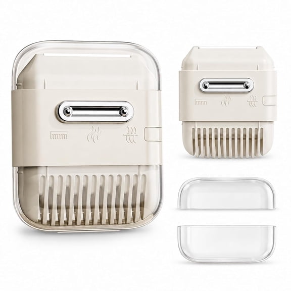 EXLEAF Double-Sided Razor and Comb for Women, 5-In-1 Manual Hair Trimmer Comb for Thinning, Trimming Bangs, Cutting Hair, Shaping Eyebrows, and Shaving, with Edges, Compact and Portable
