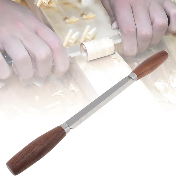 EXLEAF Draw Knife Wood Caving Tool,5.66" Woodworking Strainght Shape Knife Woods Debarking Tool Trimming Knife Wood Chisels Draw Knife,Whittling