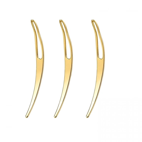EXLEAF Dreadlock Tool - 3Pcs Interlocking Tools for Sisterlocks Hair Maintenance, Tightening, And Locs Styling - Gold