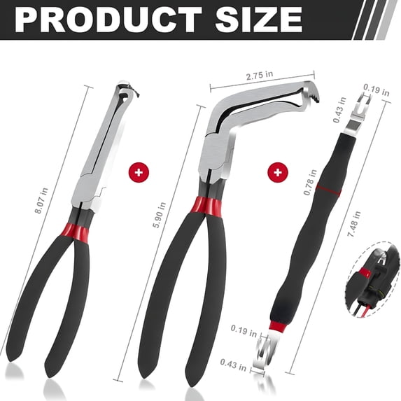 EXLEAF Electrical Disconnect Pliers,Electrical Connector Separator,8In ...
