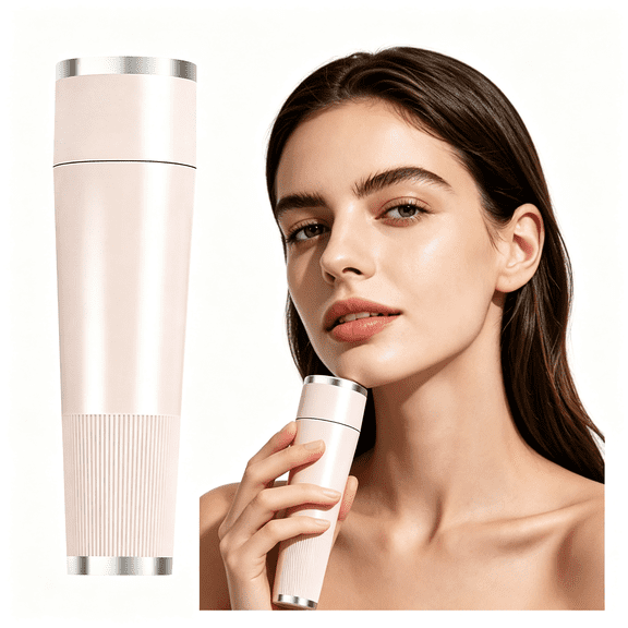 EXLEAF Facial Hair Remover,Hormonal Hair Remover Pro,Gentle Micro Trimming with Led Light,Portable Design,Painless Electric Face Razor for Coarse Hair(Skin Tone)