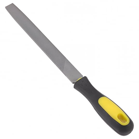 EXLEAF Flat Hand File with Handle, T12 Carbon Steel Sharpening Tool for Metal, Wood & Plastic, DIY Grinding & Polishing