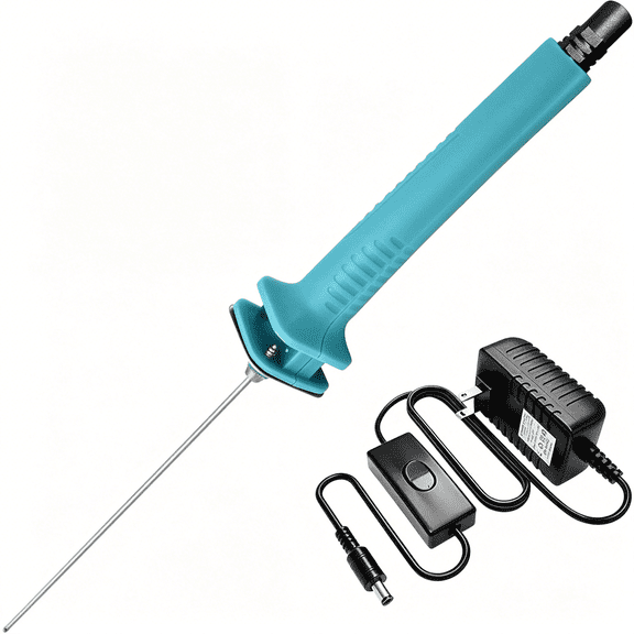 EXLEAF Foam Cutter Electric Hot Wire Foam Cutter Kit Foam Cutting Pen Set 30W 15Cm Styrofoam Cutting Pen with Power Adaptor Electric Cutting Machine Pen Tools Kit for Art Making Foam Carving