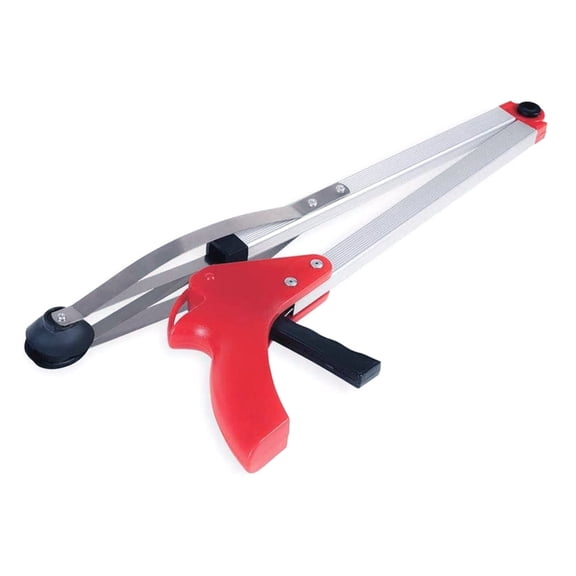 EXLEAF Foldable Long Reach Aid Grabber Durable Steel Tool Handle Extender 3' Ft Trash Picker Upper Grabber