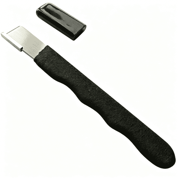 EXLEAF Garden Tool Blade Sharpener - 5" Handheld & Multi-Purpose Solid Carbide Sharpener w Protective Cover, Ergonomic Non-Slip Handle for Pruners Loppers Shears Knives Scissors Axe