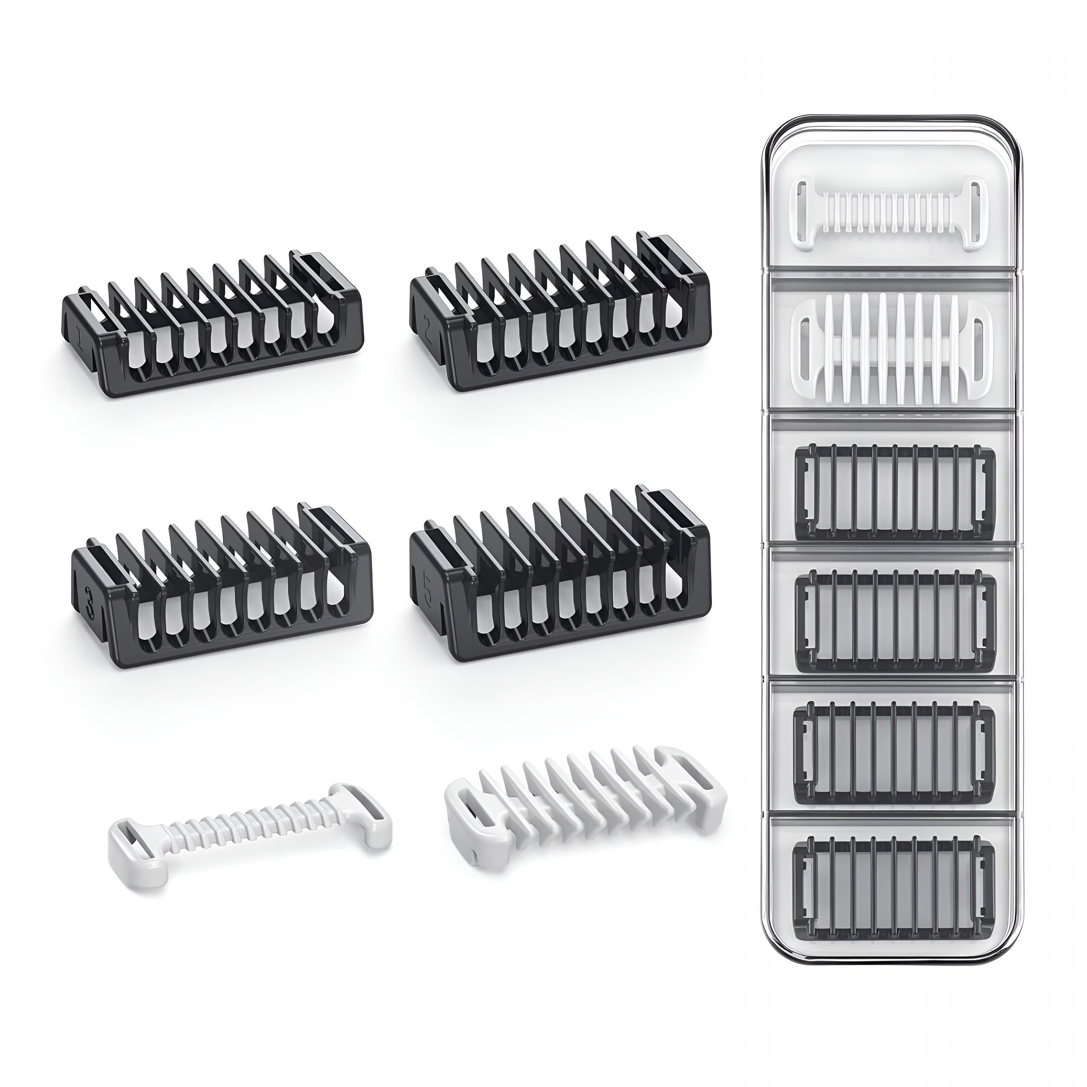 Guide Guard Small EXLEAF Guide Guards Set-1/2/3/5mm Comb Attachments,Skin&Body Combs,With ...