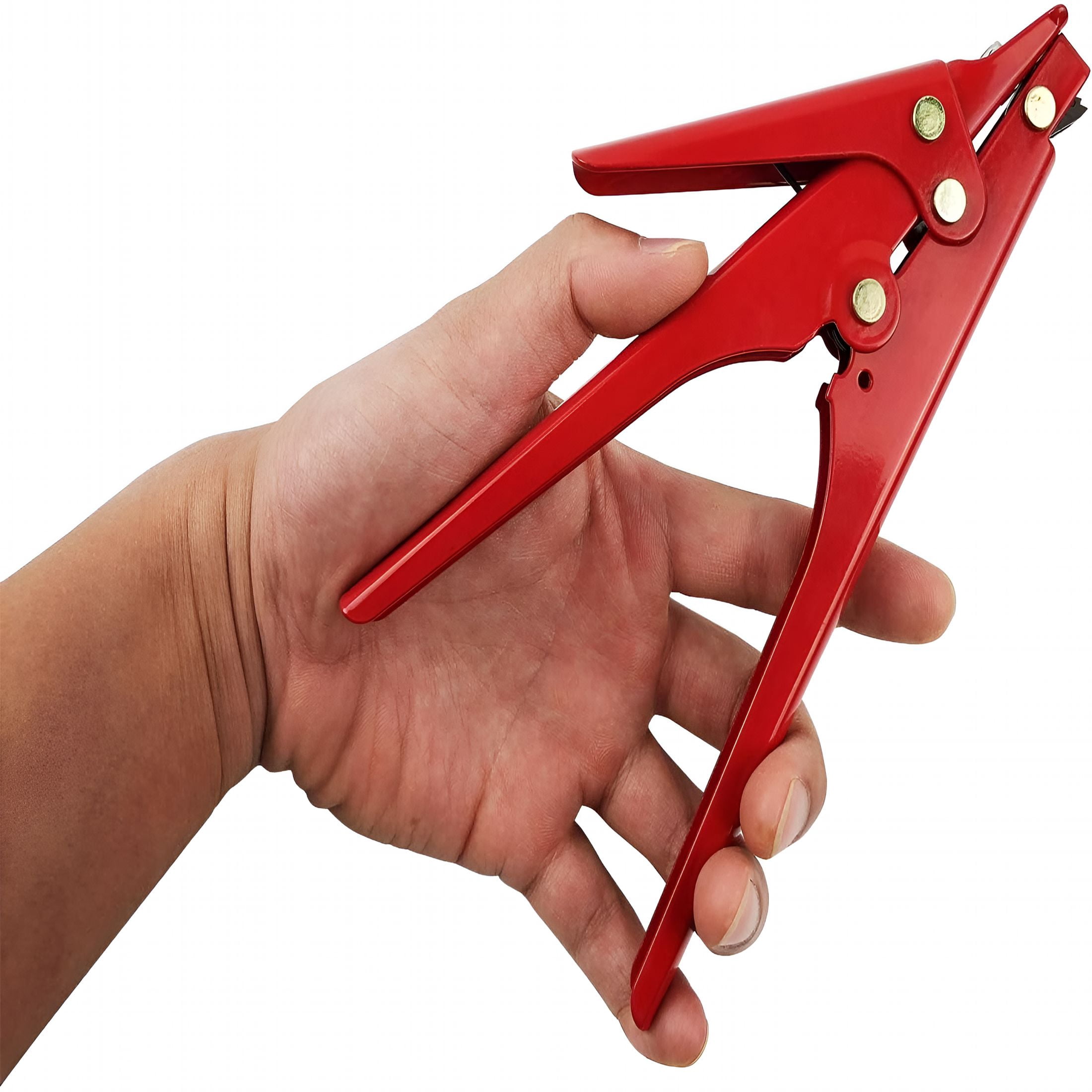 EXLEAF HS-519 Zip Tie Gun Tensioning and Cutting Tool for Plastic Nylon Cable Tie or Fasteners, All Metal Casing, 0.37 Inches Max Tie Width