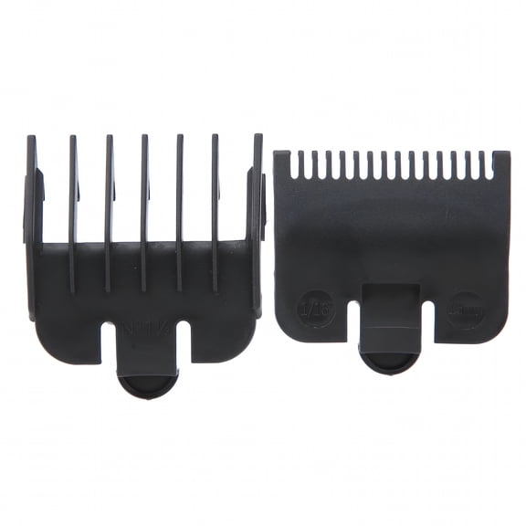 EXLEAF Hair Clipper Guards Guides,Hair Clipper Guide Combs Replacement Hair Guards Combs Hair Trimmer Supply (Black)