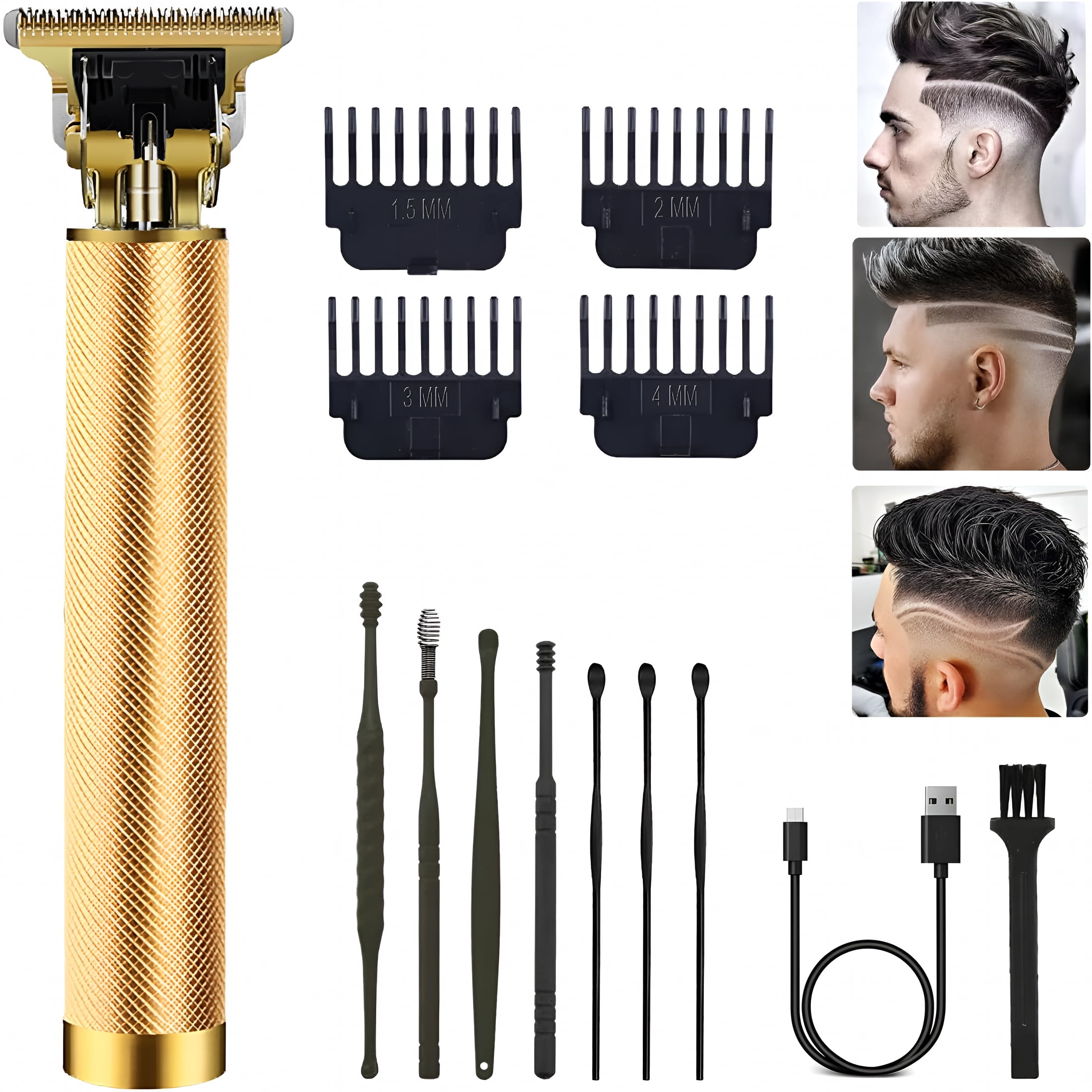 EXLEAF Hair Clippers for Men,Hair Trimmer T Blade Trimmer Zero Gapped ...