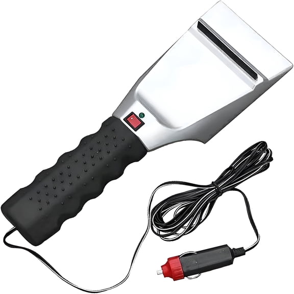 EXLEAF Heated Windshield Scraper with 12V Electric Ice and Snow Remover