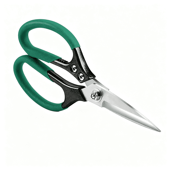 EXLEAF Heavy Duty Scissors All Purpose, 8.5 Inch Stainless Steel Utility Sharp Shears, Aluminum Alloy Handle for Cutting Cardboard,Carpet,Fabric,Leather,Rope,Rubber,Plastic and Kitchen Use