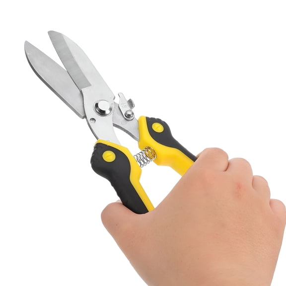EXLEAF Heavy Duty Tin Snips Straight Cut Metal Shears, Stainless Steel Sheet Cutter for Roofing, Automotive, HVAC, and DIY Projects