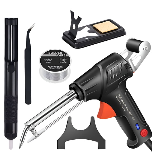 EXLEAF Internally Heated Industrial Laser Welding Tools, Multi-Function Soldering Iron Soldering Gun Set, Automatic Corded Solder Iron Internal Heat Electric Welding Tool