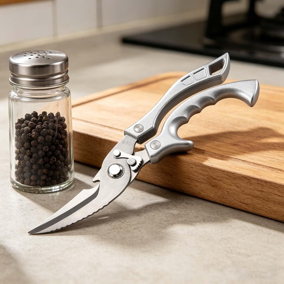 EXLEAF Kitchen Shears Multi Purpose Poultry Cutting Scissors with Ergonomic Handle for Meat Preparation&Food Processing Ergonomic Handle for Meat Preparation&Food Processing Kitchen Scissors