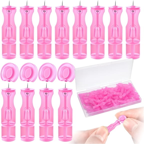 EXLEAF Lancets for Facial Extraction,50 Pack Disposable Acne Needle Tools,Blackhead Removal Kit for Clear Skin