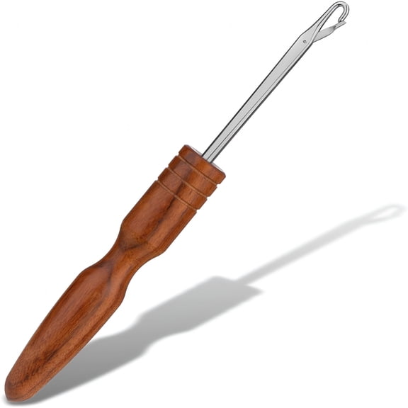 EXLEAF Latch Hook Tool,Wooden Latch Hooks,Latch Hook Crochet Needle for Crochet Rug,Micro Braids,Hair Extension,Carpet Crafts