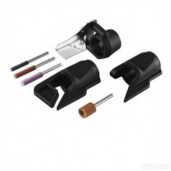 EXLEAF Lawnmower Blade & Tool Sharpening Rotary Tool Accessory Kit,3 Attachments and 4 Accessories,Mower Blade Sharpener Tool