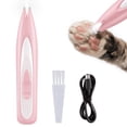 thumbnail image 1 of EXLEAF Low Noise Dog Paw Trimmer with Led Light,35Db Cordless Electric Pet Paw Grooming Clippers for Paws,Ears,Face,Rump(Pink), 1 of 7