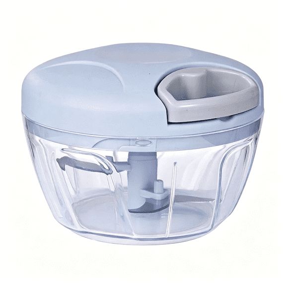 EXLEAF Manual Food Chopper Hand Pull String Garlic Vegetable Onion Dicer Mincer Processor with Stainless Steel Blades Easy Clean Kitchen Gadget for Salsa Salad Meal Prep Camping Rv Small Spaces