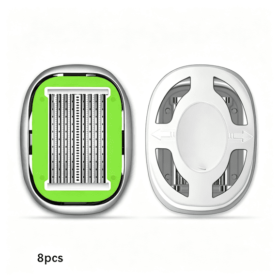 EXLEAF Manual Head Shaver for Bald Head Care | Portable Handheld Razor with Stainless Steel Blade | Safe,Smooth for Body Grooming at Home Or While Traveling (Green)
