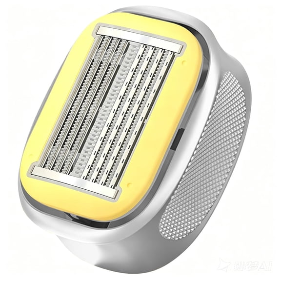 EXLEAF Manual Head Shaver for Bald Head Care | Portable Handheld Razor with Stainless Steel Blade | Safe,Smooth for Body Grooming at Home Or While Traveling (Yellow)