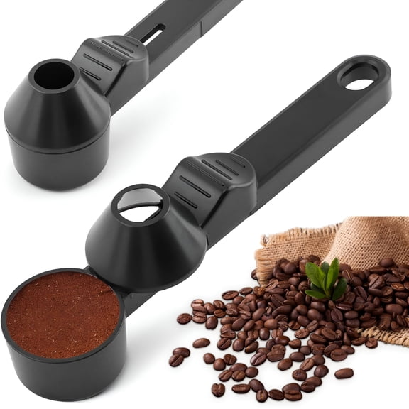 EXLEAF Measuring Spoon Funnel 2-In-1-2 Tbsp Scoop for Protein Powder&Coffee-Anti-Spill Kitchen Utensil