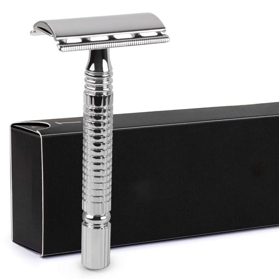 EXLEAF Men Or Women Short Handle Classic Double Edge Lighter Travel Safety Shaving Razor,Double Edge Safety Razor 1 Pc