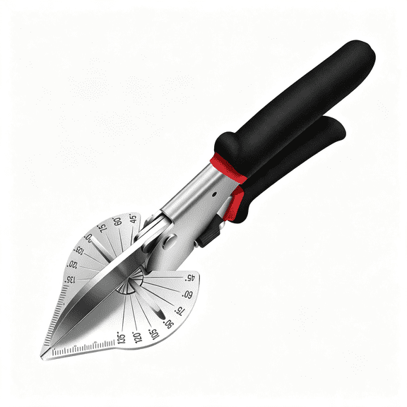 EXLEAF Miter Shears for Wood Trim Molding Multi Angle Miter Shear Cutter,Trim Cutter Hand Tool Shoe Molding Cutter Tool Quarter Round Cutter Adjustable at 45 to 135 Degree
