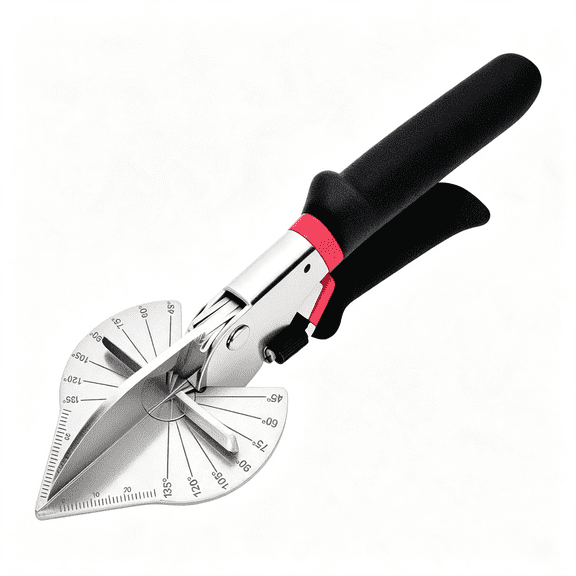 EXLEAF Multi Angle Miter Shears for Moulding and Trim,Quarter Round Cutting Tool for Cutting Soft Wood,Plastic,Pvc,Adjust at 45-135 Degree Multi-Angle,Hand Tools