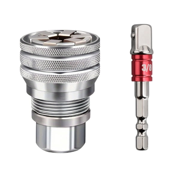 EXLEAF Multi-Function Universal Socket Wrench Tool -Universal Maintenance Tool,Adjustable Universal Socket Wrench,Universal Socket Tool for 3/8" Drive Ratchet Torque Wrench & Power Drill (1Pc)